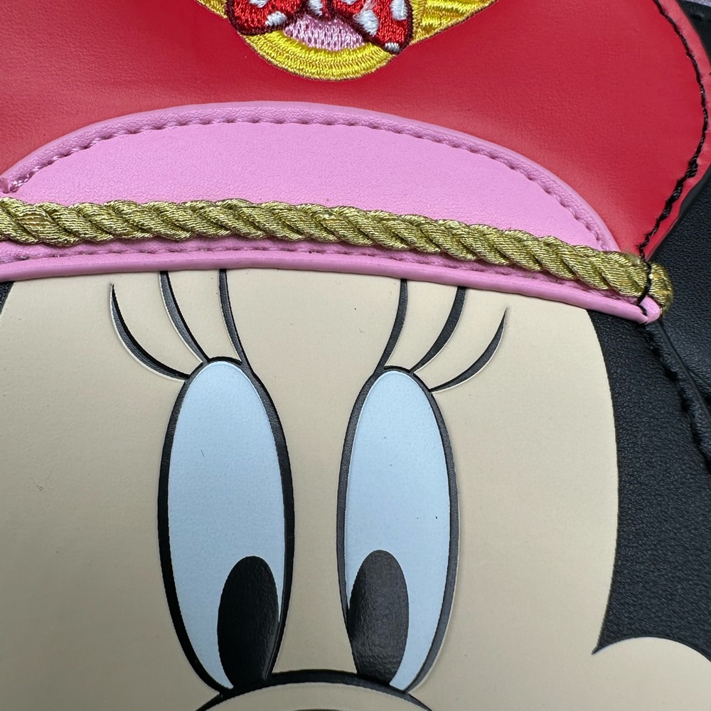 LOUNGEFLY | Disney Pilot Minnie Mouse Wallet Red and Black NWT - Picture 3 of 5